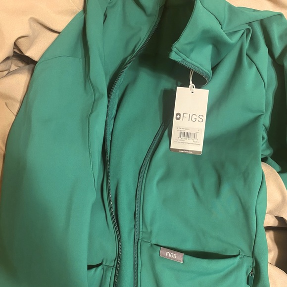 Figs Tops Figs Nwt Hunter Green On Shift Contour Knit Jacket Medium